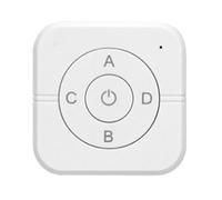 Staeekkzy Pulsante Circolare 5 Mini Switch di Controllo Wireless 433MHz Pasta A Parete Universale