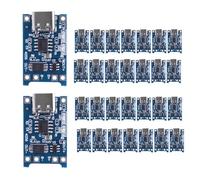 Staeekkzy Type-C 18650 Modulo di Caricabatterie A Batteria al Litio 30pc Set 5V 1A con Funzioni di Doppia Protezione Board di Ricarica per Progetti Fai-da-Te