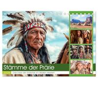 Stämme der Prärie (Tischkalender 2026 DIN A5 quer), CALVENDO Monatskalender: Dieser Kalender erzählt die Geschichte der großen Stämme, von ihrem ... erbitterten Kampf um Freiheit und Tradition.