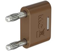 Stäubli KS-4N-19 connettore di collegamento marrone, diametro penna: 4 mm, distanza perno: 19 mm, 1 pezzo