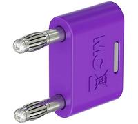 Stäubli KS-4N-19 connettore di collegamento viola, diametro penna: 4 mm, distanza perno: 19 mm, 1 pezzo.