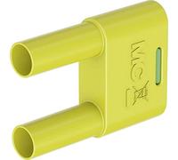 Stäubli SKS-4N-19 connettore di collegamento Verde, Giallo Diametro penna: 4 mm, distanza perno: 19 mm, 1 pezzo