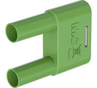 Stäubli SKS-4N-19 spina di collegamento verde, diametro penna: 4 mm, distanza perno: 19 mm, 1 pezzo