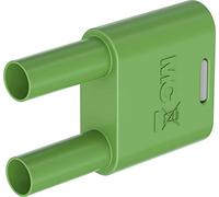 Stäubli SKS2-4N-19 connettore di collegamento verde, diametro penna: 4 mm, distanza perno: 19 mm, 1 pezzo