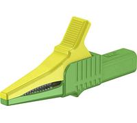 Stäubli XKK-1001 Morsetto a coccodrillo di sicurezza CAT II verde, giallo