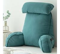 Stafeny Cuscino da Lettura,Schienale Divano,Supporto,Cuscino a Cuneo,con braccioli e tutore per Il Collo,Ideale per Divano,Leggere,Giocare o Lavorare (dark green)