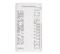 Staff Drawing Ruler Song Song Writer Modello Composizione Strumento Notazione Per Le Note Musicali Incisione