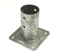 Staffa a bicchiere per palo tondo diametro 12 cm