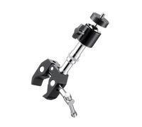 Staffa a braccio regolabile a 360 gradi con vite da 1/4 per fotocamera DSLR Smartphone e Action Camera di montaggio morsetto flessibile