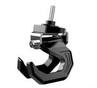 Staffa a doppio gancio in lega di alluminio a montaggio frontale compatibile con la maggior parte dei modelli e marche di moto (argento)