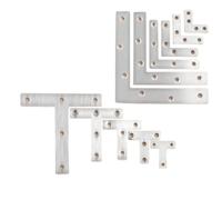 Staffa a forma di L in acciaio inossidabile | Scenario di utilizzo: for supporto for scaffali, collegamento di mobili, uso domestico e commerciale(T80x80-1.5-4pcs)