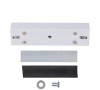 Staffa a forma di U in lega di alluminio, supporto per serratura magnetica resistente per porte in vetro senza telaio, resistente alla ruggine, leggero, facile da installare,
