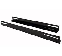 Coppia staffe a L Laterale per Rack 19'' a Muro Prof. 600mm Nero