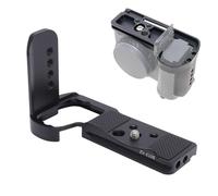 Staffa a L per Fotocamera, Piastra a Sgancio Rapido per Treppiede con Commutazione Verticale Orizzontale Arca Base per ZV-E10II, Cuscinetto Protettivo in Silicone, Fori da 1/4 e