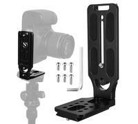 Staffa a L per Fotocamera Verticale, per Arca Swiss Piastra a Sgancio Rapido Staffa a L Universale con Vite 1/4”, Compatibile con DJI Osmo Canon Nikon Sony Accessori per Fotocamera