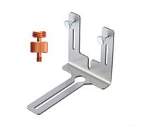 Staffa a L resistente per livella a bolla in acciaio (con vite) | Design resistente, supporta laser pesanti, montaggio stabile, impedisce lo scivolamento, grado professionale
