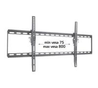 Staffa a Muro Fissa Slim Supporto TV LED LCD 42-80" nero 60 kg max sottile