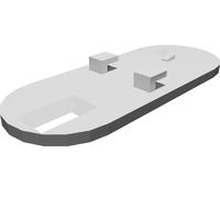 Staffa a Muro per Pulsante Campanello Honeywell DCP311 - Misura Precisa