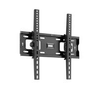 TELE System Supporto TV Parete Inclinabile per TV 23-65 Pollici, Staffa Ultra Resistente fino a 75 kg, VESA 100x100-400x400, Livella a Bolla Inclusa, Staffa TV LED LCD Curvi e Piani