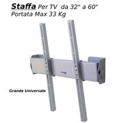 Staffa a parete inclinabile per TV DA 32 a 60 pollici compatibile Vesa max 400x800