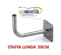 Staffa a pipa lunga 50cm per antenna satellitare staffa da muro per parabola