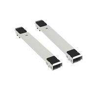 Staffa a rullo mobile Supporto universale regolabile for lavatrice Supporto base for frigorifero mobile(2pcs White)