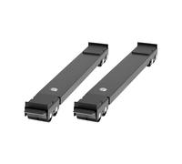 Staffa a rullo mobile Supporto universale regolabile for lavatrice Supporto base for frigorifero mobile(2pcs Black)