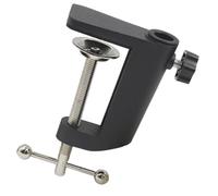 Staffa a sbalzo con morsetto a C, staffa di montaggio per lampada da scrivania, supporto regolabile per asta da tavolo con morsetti, per braccio microfono e lampada da tavolo da tavolo, 1 pezzo, nero