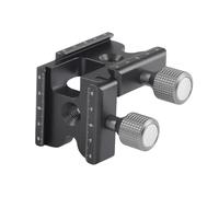 Staffa a sgancio rapido a due L con vite da 1/4" per una regolazione angolare efficiente nelle configurazioni fotografiche