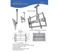 Staffa a soffitto per grandi schermi
