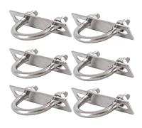 Staffa a U in acciaio inossidabile con bullone di Morsetto for Tubi Con Bullone A U Dadi E Piastra Del Telaio In Acciaio Inossidabile Confezione Da 6 Argento M8 (22-63) mm(M8*45)