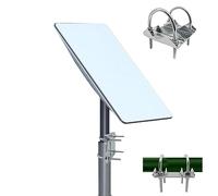 Staffa a U universale per piastra Starlink, adattatore Starlink da palo a Starlink per tubi a doppio cavallotto resistente, staffa a morsetto regolabile per montaggio su tetto Starlink