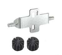 Staffa Abbasso Sedile per moto 20mm per acciaio Nero Staffa Abbasso | Riduce altezza sedile 20mm, per acciaio verniciato nero, gomma anturto, stabilità migliorata, tocco per terra facile(Silver)