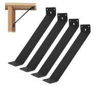 Staffa ad angolo di 45 gradi resistente, connettori in metallo per legno, kit e riparazioni di travi posteriori - Set di 4 staffe angolari per un forte supporto e stabilità