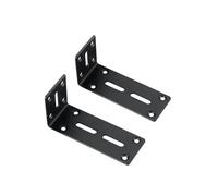 Staffa Ad Angolo L Nera For Impieghi Gravosi, Angolo Retto Di 90 Gradi, Codice Angolare Regolabile In Metallo, For Mensole Di Riparazione Mobili Fai Da Te(2pcs medium)