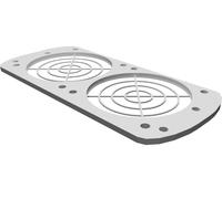 Staffa Adattatore Doppio 60mm per Montaggio 140mm - Compatibile Corsair