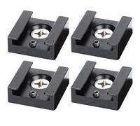 Staffa Adattatore in Alluminio per Montaggio Su Slitta A Freddo Slitta Calda con Filettatura 1/4 per Attacco per Slitta Flash con Gabbia per