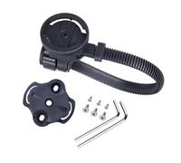 Staffa adattatore luce per computer da bicicletta, supporto per torcia elettrica, accessori per ciclismo, kit di montaggio universale per luce anteriore con viti e strumenti