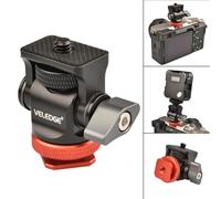 Staffa adattatore per testina cardanica regolabile per mini treppiede per