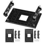 Staffa AM4, OLRWSLG 3 pezzi Piastra posteriore CPU ABS Staffa socket AM4 Foro di montaggio Passo 90 x 54 mm Supporto dissipatore CPU Nero Staffa di raffreddamento CPU per chipset scheda madre AMD B350