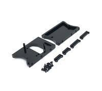 Staffa ammortizzatore compatibile con D91 D96 MN98 99S V1 Contenitore dello sterzo con trave di per auto telecomandata(Black)