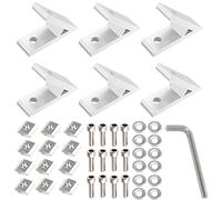 Staffa angolare 45 gradi Staffa Angolare in Alluminio 6pcs Staffa Angolare per Profili in Alluminio 3030 Profilo in Alluminio Accessori Angolari Connettore di Riparazione