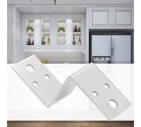 Staffa angolare a forma di Z in acciaio inox, 2,5 mm, connettore angolare ispessito, resistente, antiruggine, impermeabile, anti con bordi arrotondati lisci per armadi (60 mm)