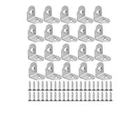 Staffa angolare a L in acciaio inossidabile con viti Giunto angolare a 90°(20Set-2x2cm)