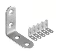 Staffa angolare a L in acciaio inossidabile da 90 gradi, 40 * 40 * 16 mm, elemento di fissaggio for giunto angolare, 6 pezzi
