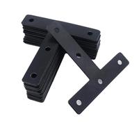 Staffa angolare a T piatta, 40/50/60/80 mm, staffe angolari decorative da 1,6/2/2,4/3,2 pollici, piastra di riparazione, 10 pezzi(40mm(1.6inch)-10pcs)