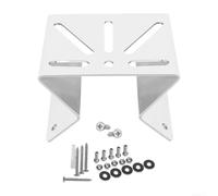 Staffa angolare bianca per telecamere di sicurezza Eufy S340 per e30 E42 - Robusto supporto in metallo per grondaie alternativo per sorveglianza esterna per modelli PTZ Dome
