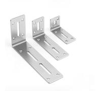 Staffa angolare di 90 gradi in acciaio laminato a freddo, per rinforzare angoli di mobili e armadi, con fori preforati per il fissaggio a vite (90 x 180 mm)