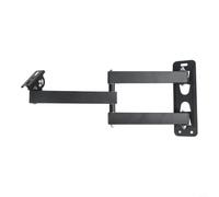 Staffa Angolare Metallo 35cm per Proiettore Esterno(40cm) | Acciaio per robusto, nero opaco, per ideale interno ed esterno, montaggio per facile, angolo 90 gradi