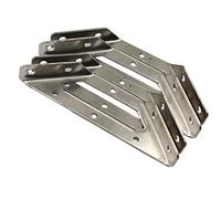 Staffa angolare multifunzione in acciaio inox 304, resistente, triangolare, per mensole, armadietti, dimensioni medie, confezione da 6 pezzi